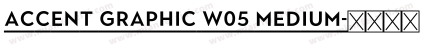 Accent Graphic W05 Medium字体转换